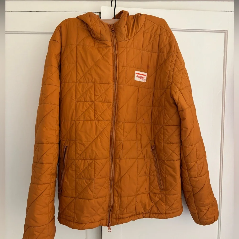 Seager Ruff & Tuff Puff Jacket Orange - Picture 3 of 11